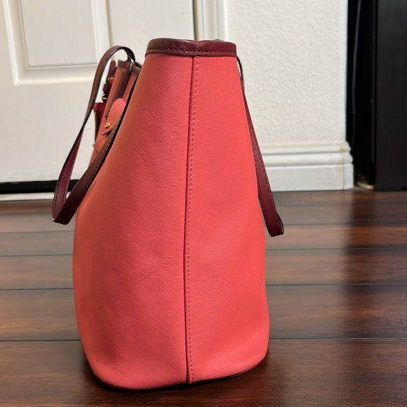 Marc by Jacobs Metropolitote 48 Leather Tote Pink Rose Bush Saffiano - Picture 2 of 16